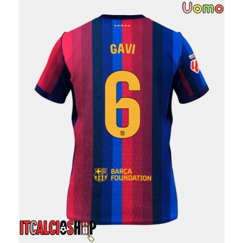 Barcelona Paez Gavi #6 Prima Maglia 2026-27 Manica Corta